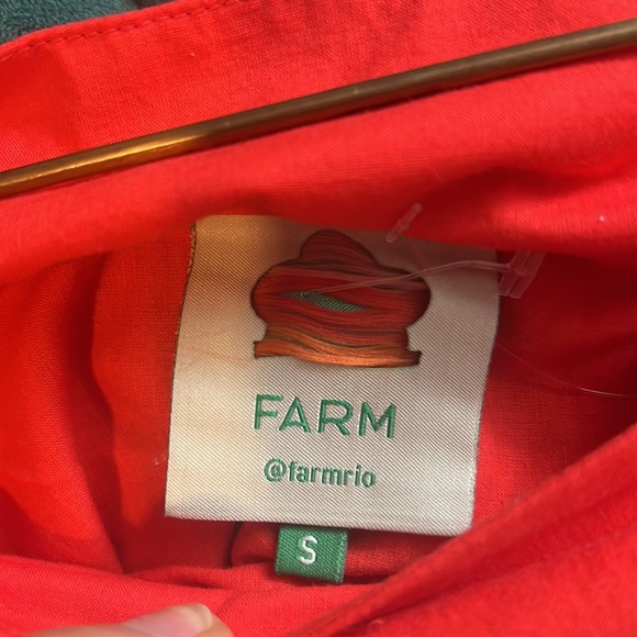 Farm Rio Red 3D Pineapple Mini Skirt nwot sz S - Picture 9 of 10